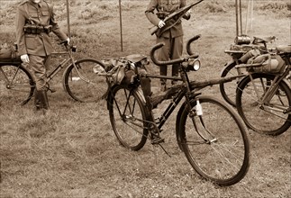 Old military bike used in the First and Second World War