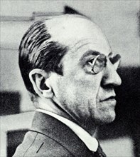 Portrait of the famous Dutch artist Piet Mondrian (7th March 1872 - 1st February 1944), dated 1917.