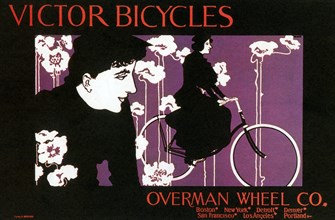 Victor Bicycles Poster,Will. H Bradley,1896
