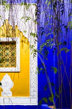 The Majorelle Garden is most beautiful landscape garden of city. Marrakech, Marrakech-Safi. Morocco