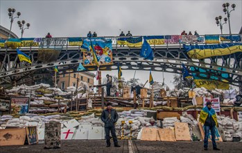Kiev, Ukraine - the Euromaidan revolt started in November 2013, and the conflict is not over yet. Here in particular some picture taken those days
