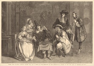 "Scene from Moliere's 'Medecin malgre lui'", by J. Leman. Theatre 1867