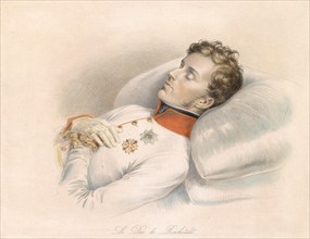 The Duke of Reichstadt (Napoleon II, 1832) on the deathbed - Franz Xaver Stober