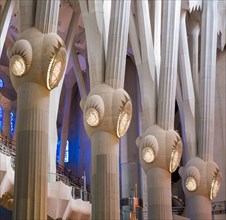 Inside Barcelona’s Sagrada Família.