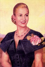 EVA PERON  1919 to 1952 wife of Argentinian President Juan Peron