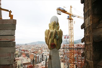 la sagrada familia construction barcelona catalunya spain sight sights historic tourist