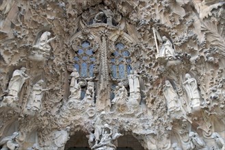 Nativity Facade, Sagrada Família, Barcelona, Catalonia, Spain