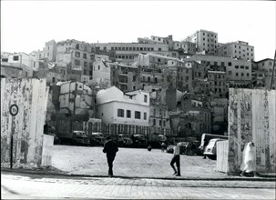 1962 - Some of the buildings destroyed during the insurrection which preceded independence for Algeria. © Keystone Pictures USA/ZUMAPRESS.com/Alamy Live News