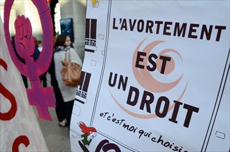 Women celevrate the 40th anniversary of IVG law, on Pregancy Interruption Lyon (France)