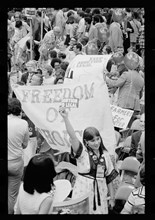 Demonstration protesting anti-abortion candidate Ellen McCormack at the Democratic National Convention, New York City