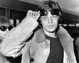 Mick Jagger with a black eye sustained during the Paris performance, April1966. File Reference #1029_013THA © JRC /The Hollywood Archive - All Rights Reserved.