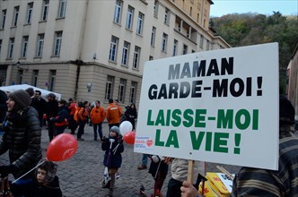 Pro-Life march in Lyon, France