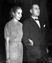 Juan Domingo Peron and his wife, Eva Peron