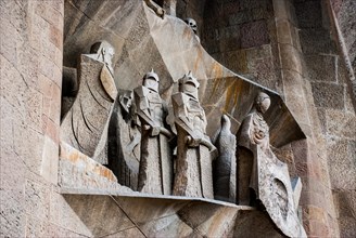 The Passion façade sculpture of Sagrada Familia Bacelona