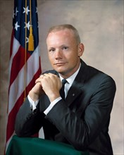 Portrait of astronaut Neil A. Armstrong. 1964.