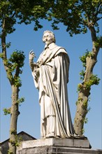 Statue of Cardinal Richelieu - Richelieu, Indre-et-Loire, France.