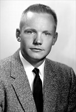 Early portrait of Neil A. Armstrong after joining the National Advisory Committee for Aeronautics at the Lewis Flight Propulsion Laboratory, Cleveland, Ohio in 1955. He transferred to the NACA High-Sp...