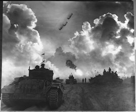 Dawn of El Alamein Battle, tanks waiting to advance