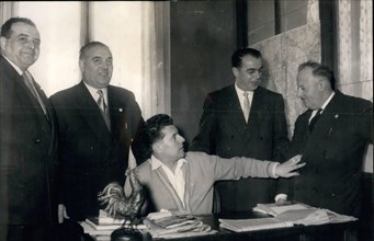 Jan. 01, 1956 - In the Intimity of Pierre Poujade.: Our photgrapher was admitted to take several snaps of Pierre Poujade leader