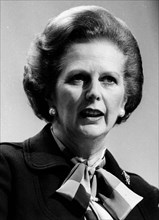 Prime Minister Margaret Thatcher speaking
