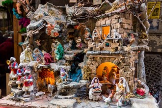 The art of Neapolitan nativity of S. Gregorio Armeno, S. Gregorio Armeno is a small street in the old town of Naples, Italy.