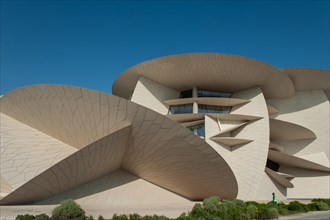 Designed by prize winning architect Jean Nouvel the National Museum of Qatar otherwise known as The Desert Rose in the capital Doha