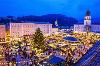 Salzburg, Austria. Christmas Market in the old town.