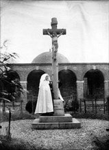 1889 , january , Lisieux , France : Saint Mother Thérèse of Lisieux ( Marie Françoise Thérèse Martin - Alençon 1873 - Lisieux 1897 ) , Sainte from 1925 - Santa  Madre TERESA di LISIEUX del Bambino Ges...