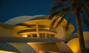 Doha, Qatar -DECEMBER 05, 2020: The National Museum of Qatar .