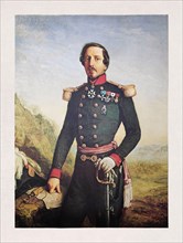 Portrait of Emperor Napoleon III made in 1852 after his accession to power by Felix Francois Barthelemy Genaille.