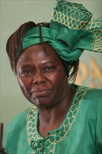 Wangari Muta Maathai, 2004 Nobel Peace Prize Winner, Tokyo, Japan, 21st February 2005.