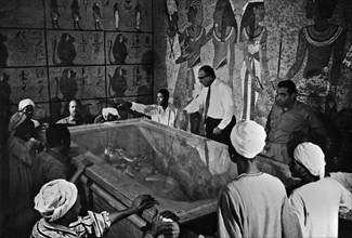 Howard Carter discovered Tutankhamun's tomb in the Valley of the Kings, near Luxor in Egypt in November 1922.Scanned from image material in the archive of Press Portrait Service (formerly Press Portra...