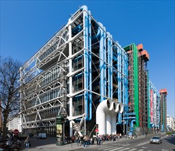 Pompidou Centre, Beaubourg district, 4th Arrondissement, Paris, France