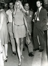 BRIGITTE BARDOT  French film actress in Rome about 1964