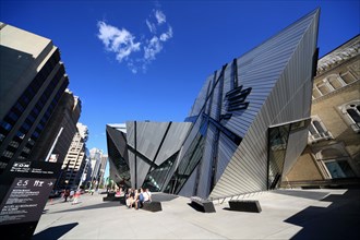 Royal Ontario Museum in Toronto with "Crystal" addition by architect Daniel Libeskind -- shot with 12mm ultra-wide-angle lens.