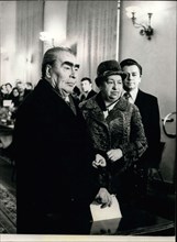 Mar. 09, 1979 - Mr. Leonid Brejnev and his wife Victoriya Petrovna are at the voting polls in Moscow for the elections of Supreme Soviet delegates.