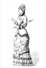 lady of 1870, france, History of fashion, costume story