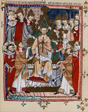 The Coronation of King Edward III, early 14th century manuscript. Edward III (1312-1377), King of England and Lord of Ireland from January 1327 until his death. He was the seventh king of the House of...