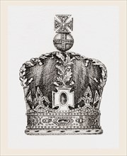 The Imperial State Crown, made for Queen Victoria in 1838.  From The National Encyclopaedia: A Dictionary of Universal Knowledge, published c.1890