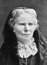 Elizabeth Blackwell (1821-1910). Portrait of the British physician, notable as the first woman to receive a medical degree in the United States, photograph c. 1877