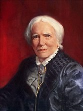Elizabeth Blackwell (1821-1910). Portrait of the British physician, notable as the first woman to receive a medical degree in the United States, by Joseph Stanley Kozlowski, 1905