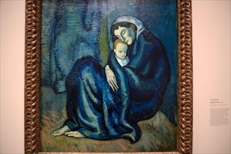 Mother and Child, C.1901 by Pablo Ruiz Picasso. Fogg Museum.Harvard University.Cambridge.Massachusetts.USA