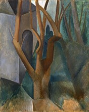 Pablo Picasso. (Spanish, 1881-1973). Landscape. Paris, August or September 1908. Oil on canvas.