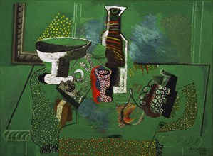 Pablo Picasso. (Spanish, 1881-1973). Green Still Life. Avignon, summer 1914. Oil on canvas.