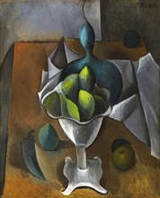 Pablo Picasso. (Spanish, 1881-1973). Fruit Dish. Paris, winter 1908-09. Oil on canvas.