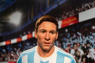 Lionel Messi wax sculpture at Madame Tussauds Istanbul. Lionel Messi is an Argentine professional footballer.