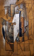 La bouteille de Bass   - olio su tela   - Pablo Picasso   - 1914  - Milano, Museo del Novecento