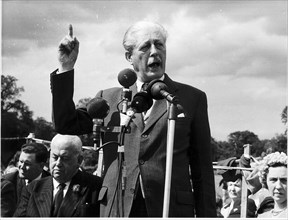 Prime Minister Harold MacMillan speaking at a 1963 Conservative Fete in Bromley Kent Having come to power in 1959 with the slogan You ve never had it so good Supermac was having it badly by the summer...