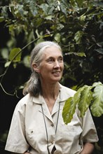 Tanzania, Jane Goodall in Gombe Stream National Park. (Large format sizes available)