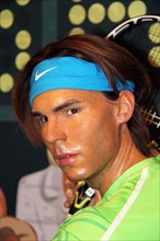London, - United Kingdom, 08, July 2014. Madame Tussauds in London. Waxwork statue of Rafael Nadal.